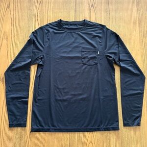 Vuori Tradewind Performance Long Sleeve Tee - Black